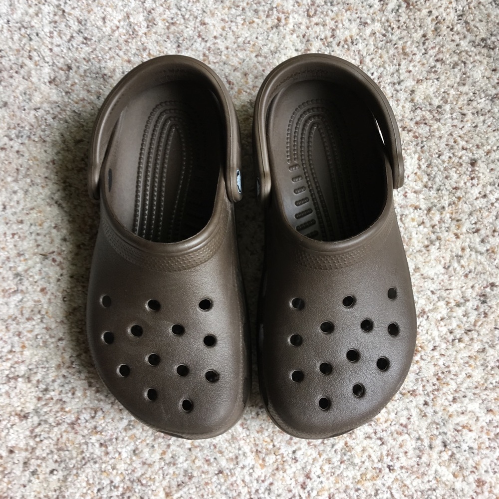 Coffee Brown Crocs Shoes Clogs